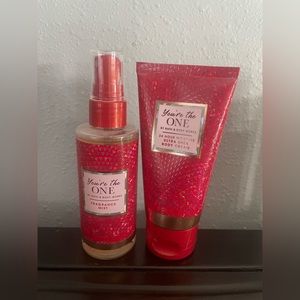 Brand new “you’re the one” lotion and body spray set from bath and body works